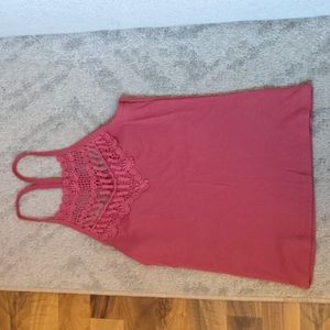 Knit front tank